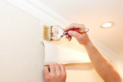 Pose de papier peint à Saulnières — revêtements muraux et toiles de verre